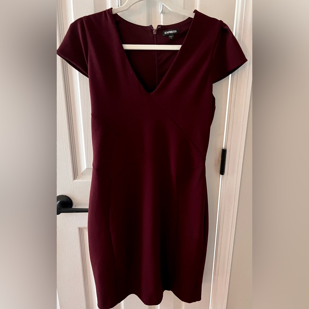 Express purple bodycon dress
